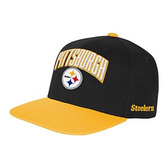 Youth Outerstuff Black Pittsburgh Steelers Essentials Adjustable Hat