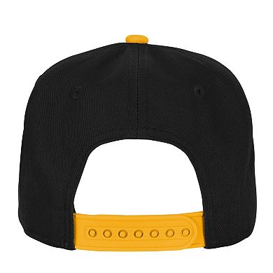 Youth Outerstuff Black Pittsburgh Steelers Essentials Adjustable Hat