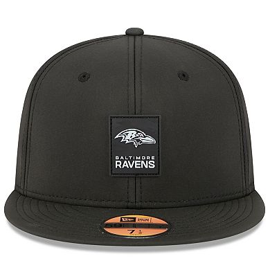 Men's New Era Black Baltimore Ravens 2025 Sideline 59FIFTY Fitted Hat