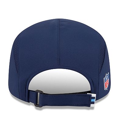 Men's New Era Navy Tennessee Titans 2025 Sideline Runner Adjustable Hat