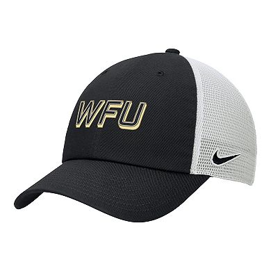 Men's Nike Black Wake Forest Demon Deacons On-Field Club Adjustable Trucker Hat
