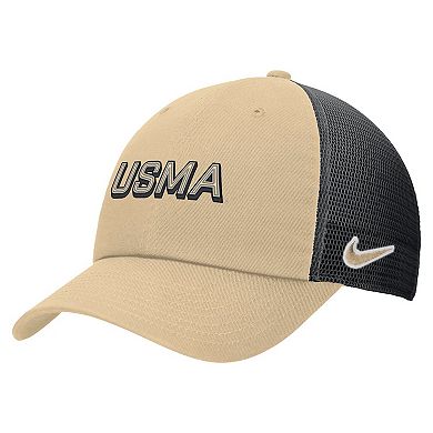 Men's Nike Gold Army Black Knights On-Field Club Adjustable Trucker Hat