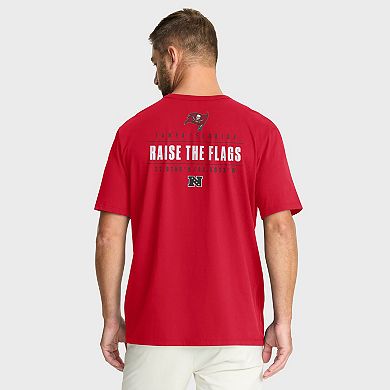 Men's Fanatics Red Tampa Bay Buccaneers Passing Pocket Legacy T-Shirt