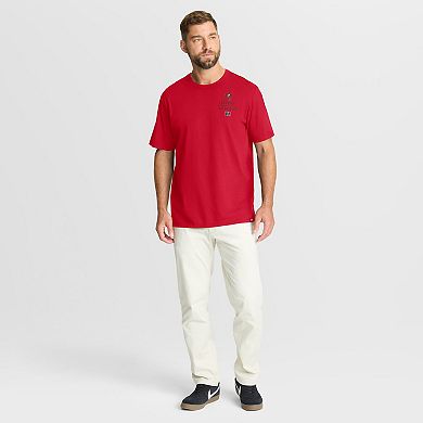 Men's Fanatics Red Tampa Bay Buccaneers Passing Pocket Legacy T-Shirt