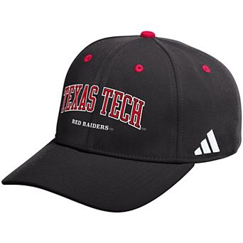 Men's adidas Black Texas Tech Red Raiders Seasonal Flex Hat