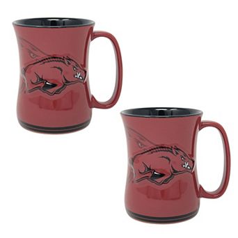 Arkansas Razorbacks 16oz. Sculpted Barista Mug Two-Pack