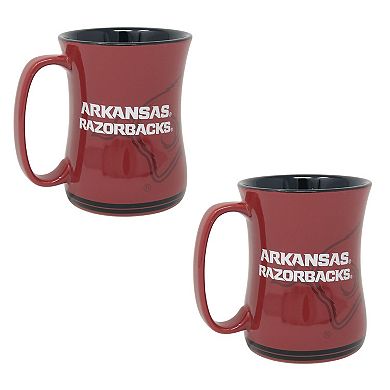 Arkansas Razorbacks 16oz. Sculpted Barista Mug Two-Pack
