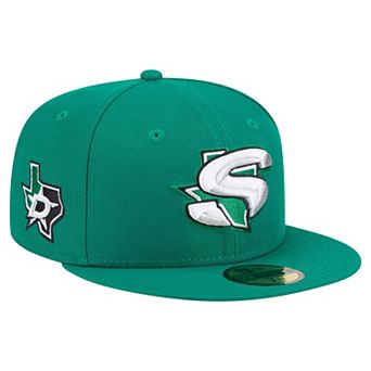 Men's New Era Green Dallas Stars Deceptor 59FIFTY Fitted Hat