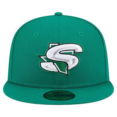Men's New Era Green Dallas Stars Deceptor 59FIFTY Fitted Hat