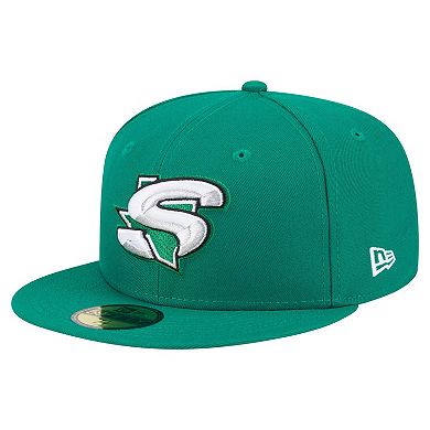 Men's New Era Green Dallas Stars Deceptor 59FIFTY Fitted Hat
