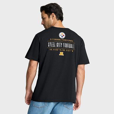 Men's Fanatics Black Pittsburgh Steelers Passing Pocket Legacy T-Shirt