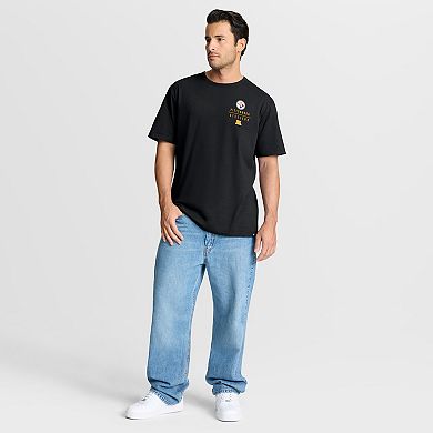 Men's Fanatics Black Pittsburgh Steelers Passing Pocket Legacy T-Shirt