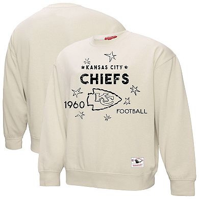 Women's Fanatics Cream Kansas City Chiefs Plus Size Shooting Star Pullover Sweatshirt
