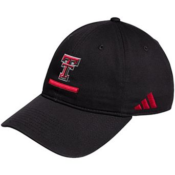 Men's adidas Black Texas Tech Red Raiders Locker Room Adjustable Slouch Hat