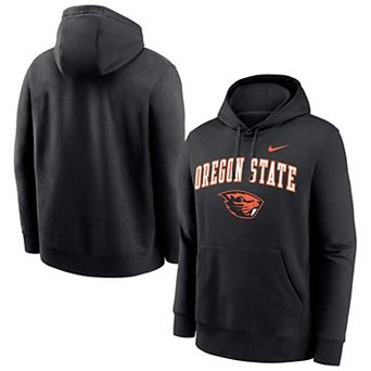 Men's Nike Black Oregon State Beavers Club Pullover Hoodie