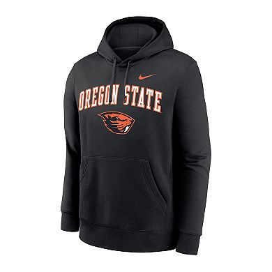 Men's Nike Black Oregon State Beavers Club Pullover Hoodie