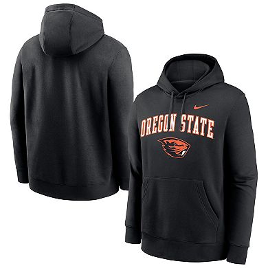 Men's Nike Black Oregon State Beavers Club Pullover Hoodie