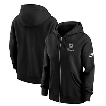 Women's Nike Black Las Vegas Raiders Phoenix Rewind Full-Zip Hoodie