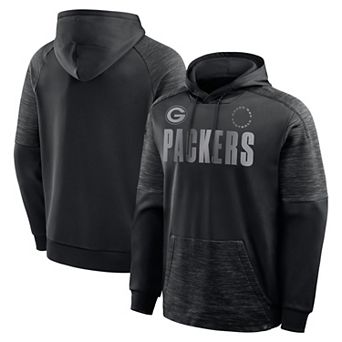 Men's Fanatics Black Green Bay Packers Chip Shot Pullover Hoodie