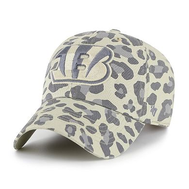 Women's '47 Gray Cincinnati Bengals Bagheera Clean Up Adjustable Hat