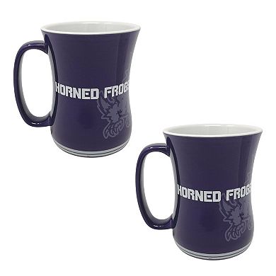 TCU Horned Frogs 16oz. Sculpted Barista Mug Two-Pack