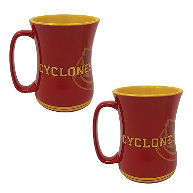 Iowa State Cyclones 16oz. Sculpted Barista Mug Two-Pack