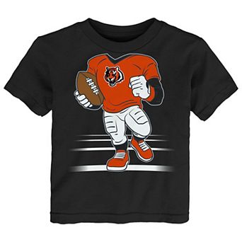 Toddler Outerstuff Black Cincinnati Bengals Game Fit T-Shirt