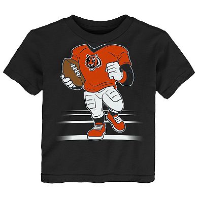 Toddler Outerstuff Black Cincinnati Bengals Game Fit T-Shirt