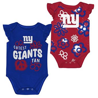 Girls Newborn & Infant Outerstuff New York Giants The Sunshine Two-Piece Bodysuit Set