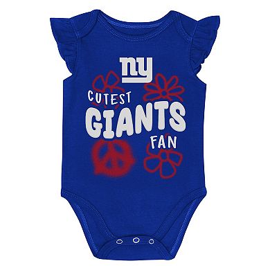 Girls Newborn & Infant Outerstuff New York Giants The Sunshine Two-Piece Bodysuit Set