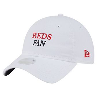 Women's New Era White Cincinnati Reds Team Fan 9TWENTY Adjustable Hat