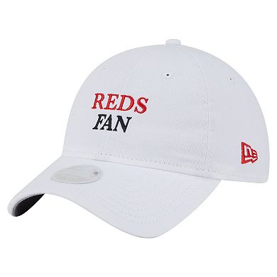 Women's New Era White Cincinnati Reds Team Fan 9TWENTY Adjustable Hat