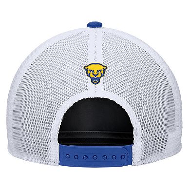 Men's Nike Royal Pitt Panthers 2025 On-Field Rise Trucker Performance Adjustable Hat