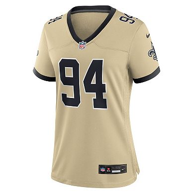 Women's Nike Cameron Jordan Gold New Orleans Saints Gameday Golds Alternate Game Player Jersey