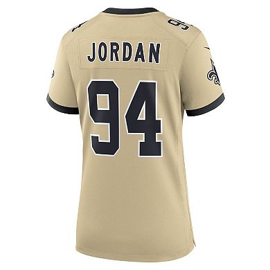 Women's Nike Cameron Jordan Gold New Orleans Saints Gameday Golds Alternate Game Player Jersey