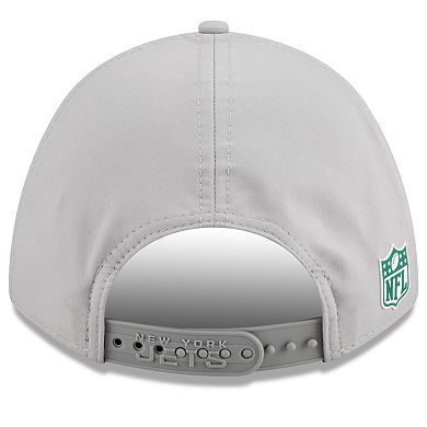 Men's New Era Gray New York Jets 2025 Sideline M-Crown 9FORTY Adjustable Hat