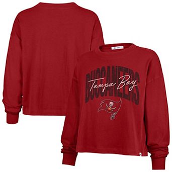 Women's '47 Red Tampa Bay Buccaneers Muse Sydney Long Sleeve T-Shirt
