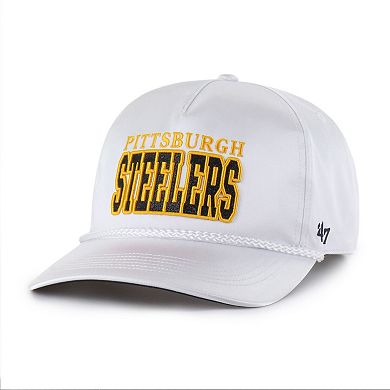 Women's '47 White Pittsburgh Steelers Outspoken Hitch Adjustable Hat