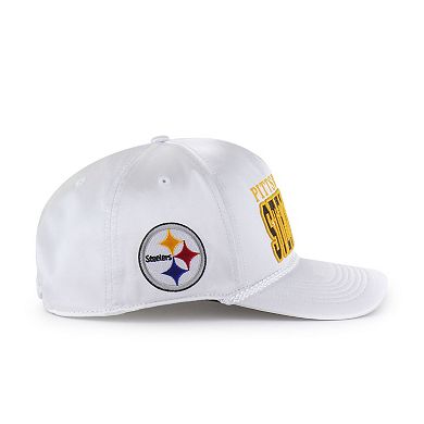 Women's '47 White Pittsburgh Steelers Outspoken Hitch Adjustable Hat
