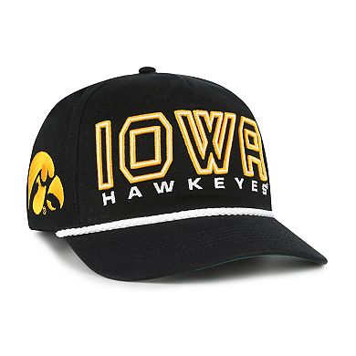 Youth '47 Black Iowa Hawkeyes Byline Hitch Adjustable Hat
