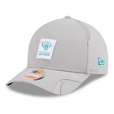 Men's New Era Gray Jacksonville Jaguars 2025 Sideline M-Crown 9FORTY Adjustable Hat