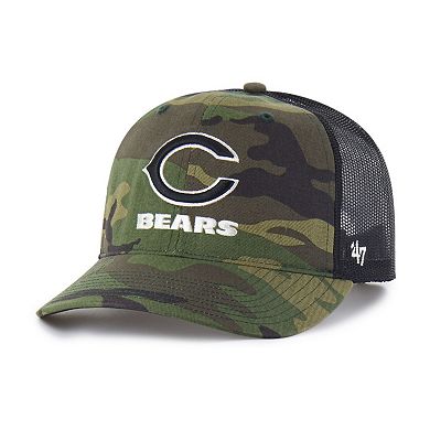 Men's '47 Camo Chicago Bears Trucker Adjustable Hat