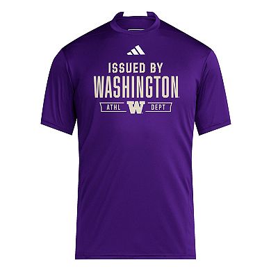 Men's adidas Purple Washington Huskies 2025 Training Performance Team T-Shirt