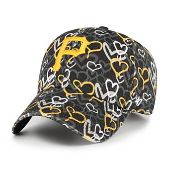 Girls Youth '47 Black Pittsburgh Pirates Mural Clean Up Adjustable Hat