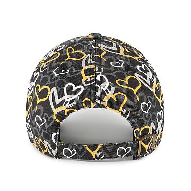 Girls Youth '47 Black Pittsburgh Pirates Mural Clean Up Adjustable Hat