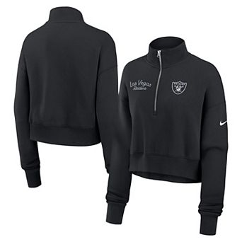 Women's Nike Black Las Vegas Raiders Primetime Phoenix Half-Zip Sweatshirt