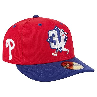 Men's New Era Bryce Harper Red Philadelphia Phillies 59FIFTY Fitted Hat
