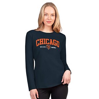 Women's G-III 4Her by Carl Banks Navy Chicago Bears Best Play Long Sleeve T-Shirt