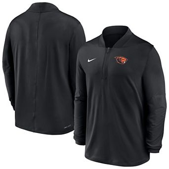 Men's Nike Black Oregon State Beavers Dri-FIT Half-Zip Pullover