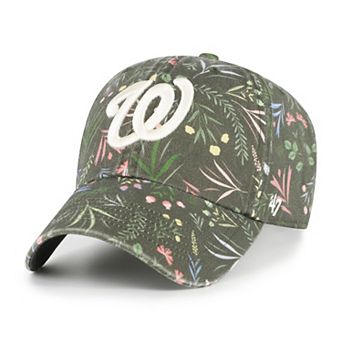 Women's '47 Olive Washington Nationals Moss Verbena Clean Up Adjustable Hat